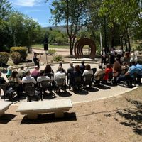 Carlos Paz: Se develó un monumento conmemorativo dedicado a Ernesto Sábato