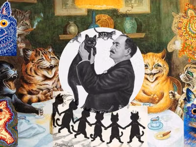El mundo gatuno y eléctrico de Louis Wain: el hombre que popularizó el amor por los gatos
