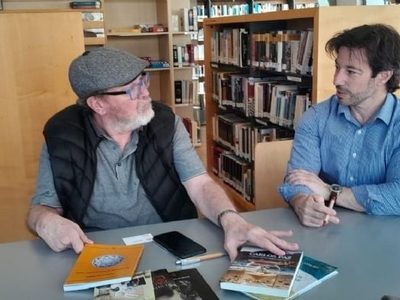Pedro Solans y los libros de Corprens fueron recibidos por el Instituto Cervantes de Praga